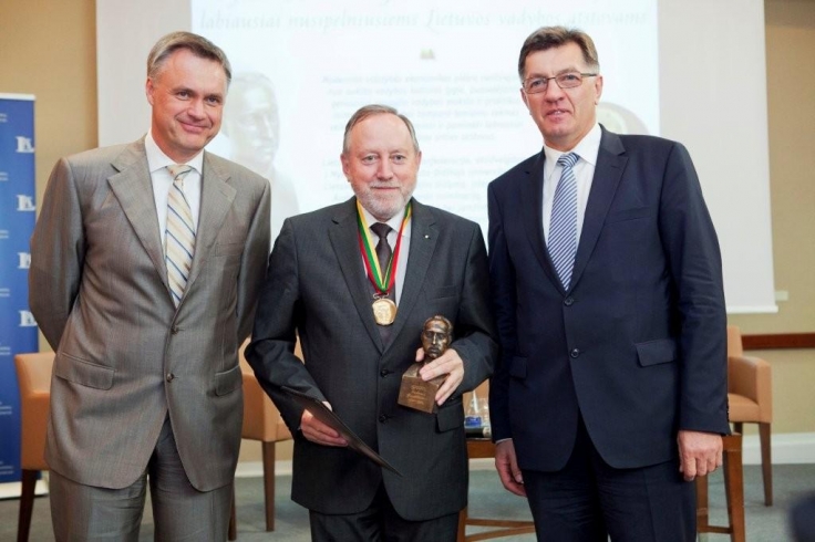 AB „Grigiškės“ prezidentas Gintautas Pangonis pelnė V. A. Graičiūno nominacijos apdovanojimą
